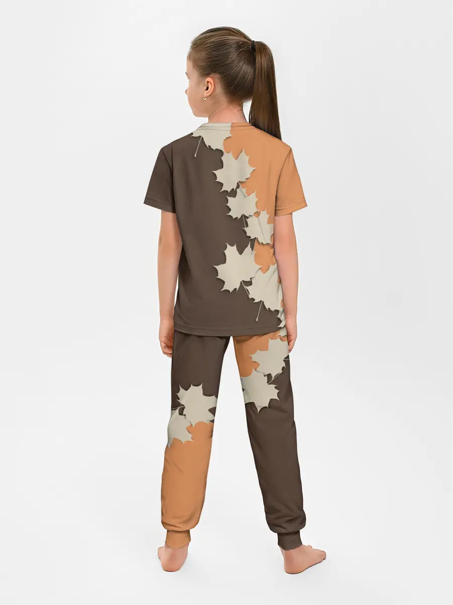 Детская пижама с брюками / ОСЕННИЕ ЛИСТЬЯ