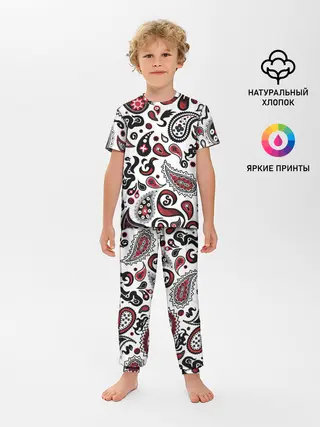 Детская пижама с брюками / Молекулярный рисунок
