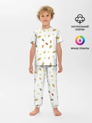 Детская пижама с брюками / Листопад