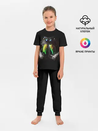 Детская пижама с брюками / ПАУК МАКРО СЪЕМКА