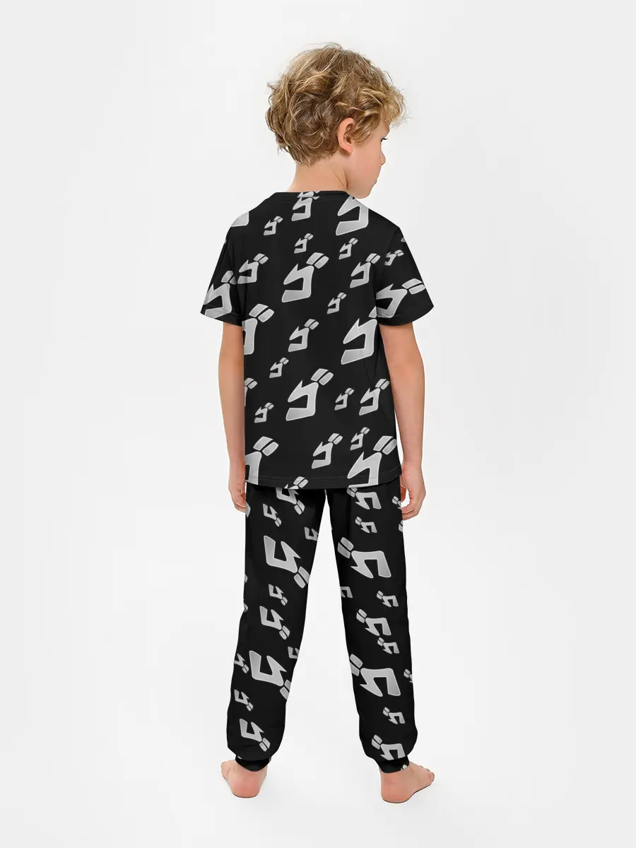Детская пижама с брюками / Джоджо герои цветные