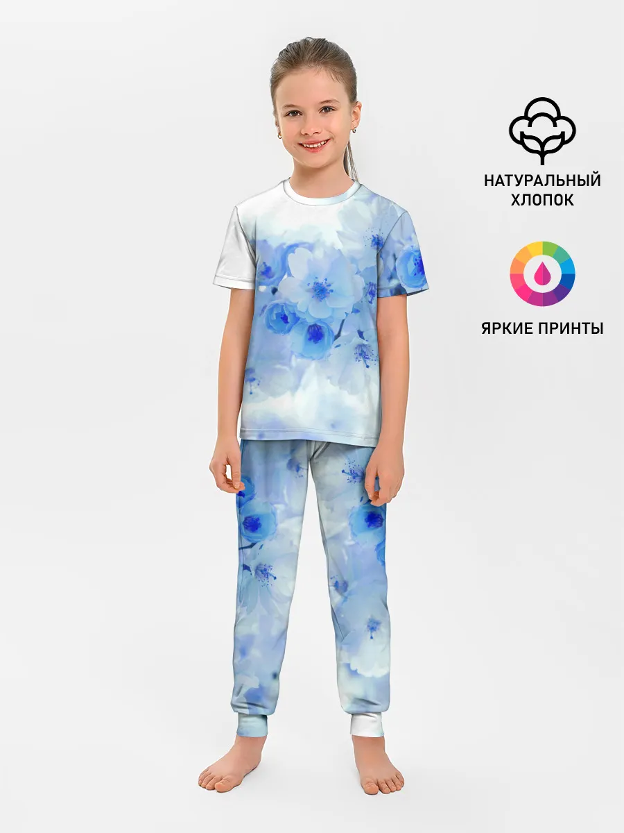 Детская пижама с брюками / Цветущая Сакура