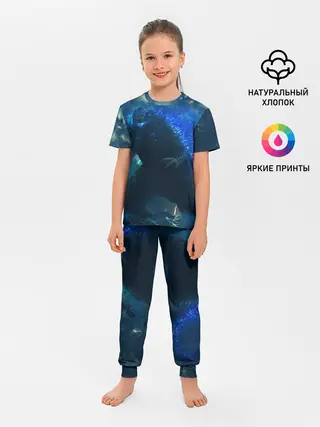 Детская пижама с брюками / ГОДЗИЛЛА В МОРЕ