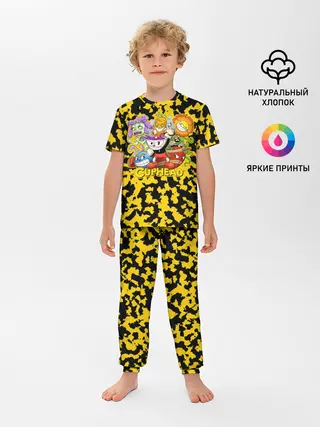 Детская пижама с брюками / Cuphead