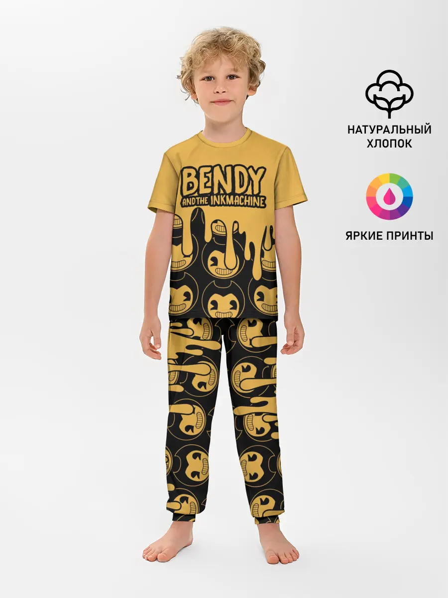 Детская пижама с брюками / Bendy And The Ink Machine