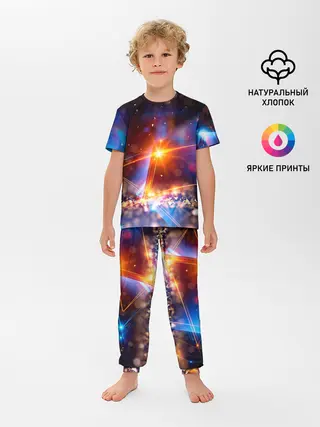 Детская пижама с брюками / geometry light