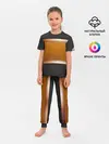 Детская пижама с брюками / 3d gold / black