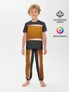 Детская пижама с брюками / 3d gold / black