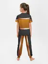 Детская пижама с брюками / 3d gold / black