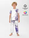 Детская пижама с брюками / Фиолетовые нити