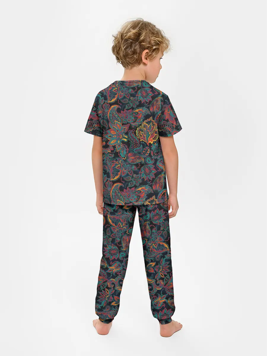 Детская пижама с брюками / Узор пейсли