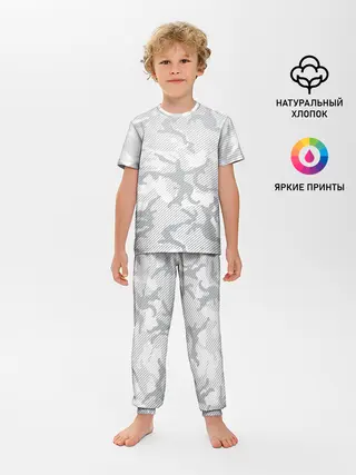 Детская пижама с брюками / Lite Camouflage Lines