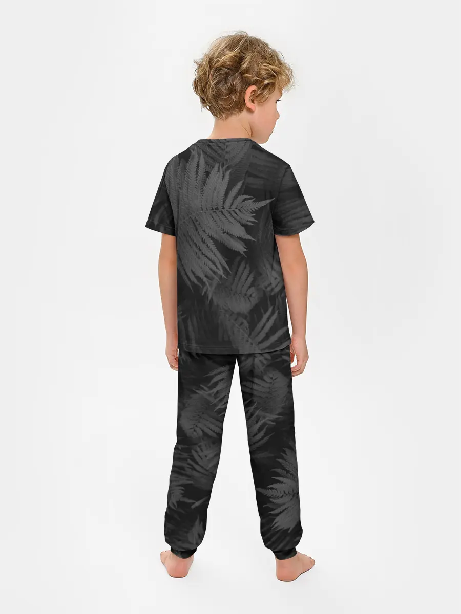 Детская пижама с брюками / Neon light blue