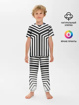 Детская пижама с брюками / Кибер Зебра