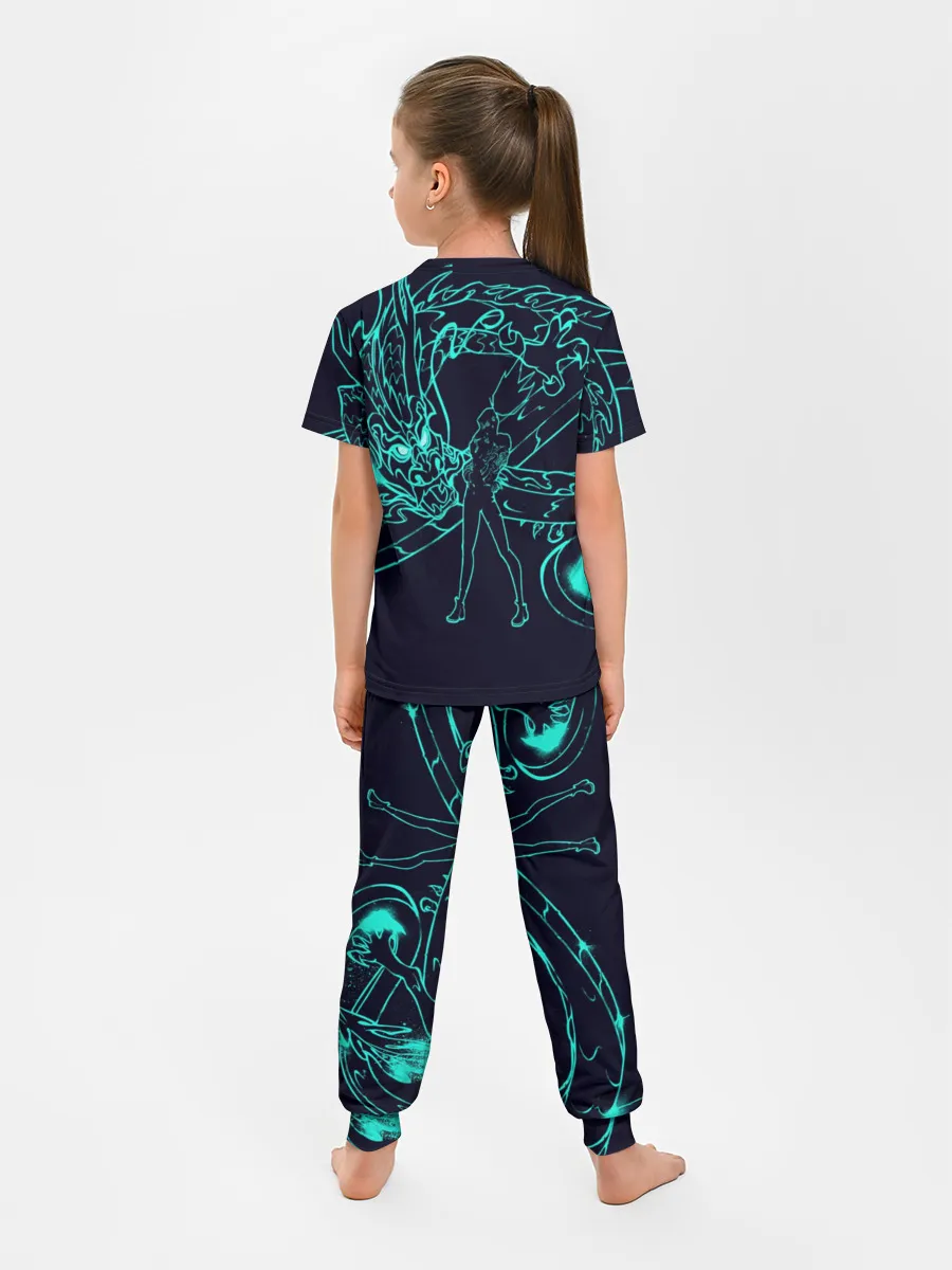 Детская пижама с брюками / Neon Dragon