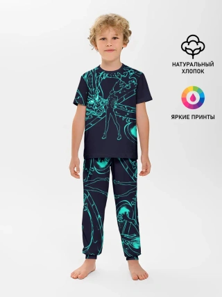 Детская пижама с брюками / Neon Dragon