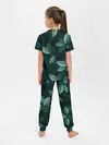 Детская пижама с брюками / Текстура Листья