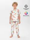 Детская пижама с брюками / Акварельные лисички