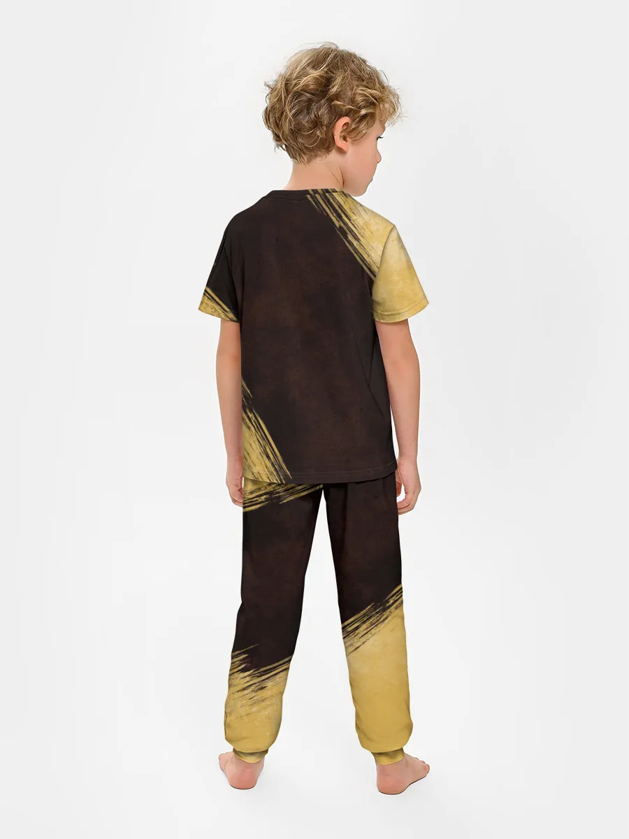 Детская пижама с брюками / Черный Клевер