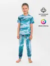 Детская пижама с брюками / Вода волны пена море