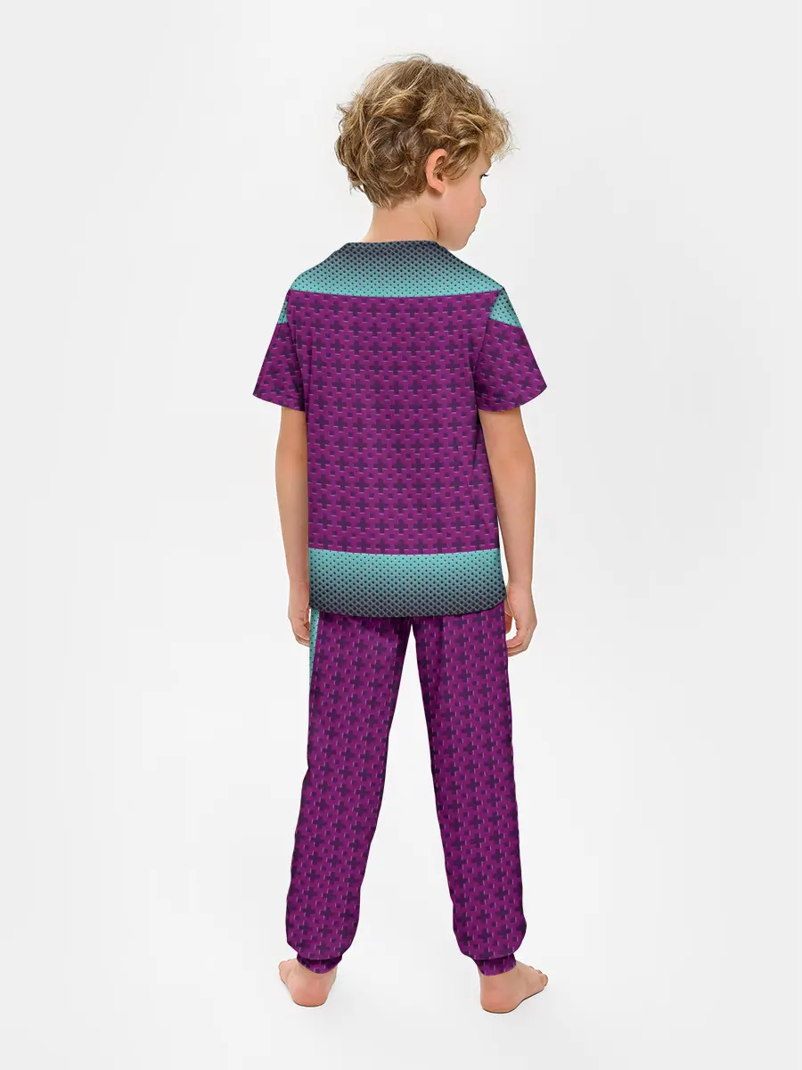Детская пижама с брюками / Неоновый гонщик