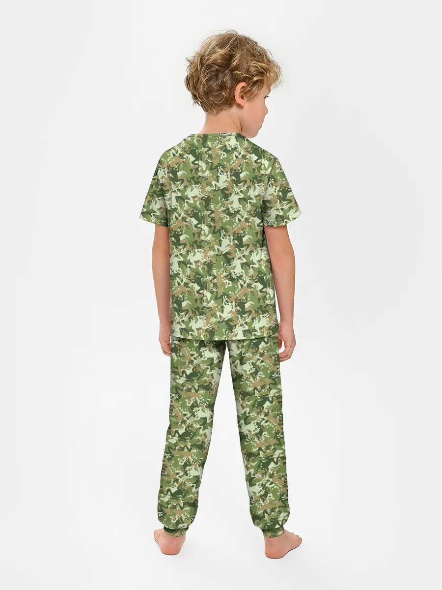 Детская пижама с брюками / Лягушки