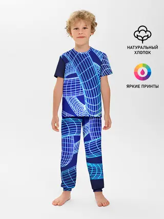 Детская пижама с брюками / НЕОНОВАЯ СПИРАЛЬ