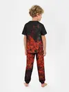 Детская пижама с брюками / Олень в горящем лесу Сибири
