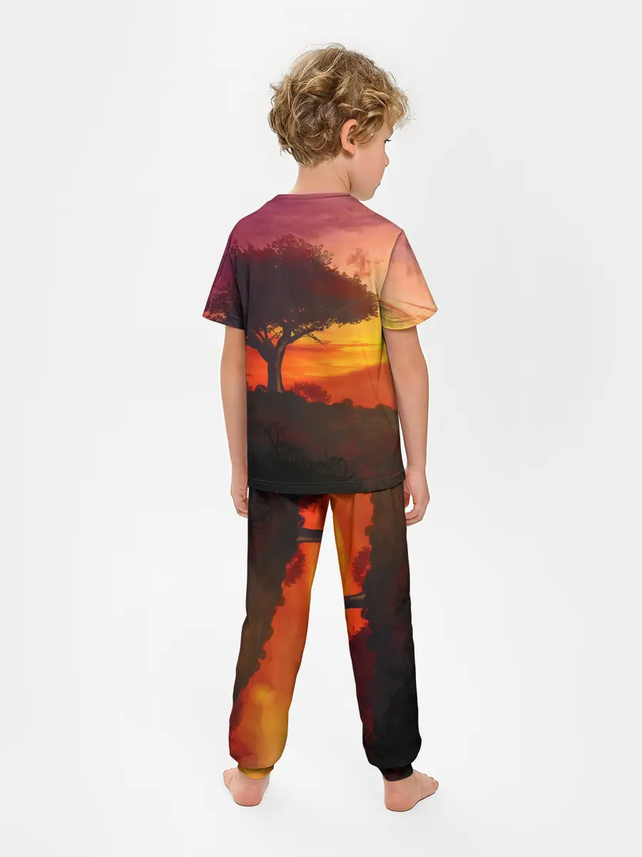 Детская пижама с брюками / СОЛНЦЕ НАД АФРИКОЙ