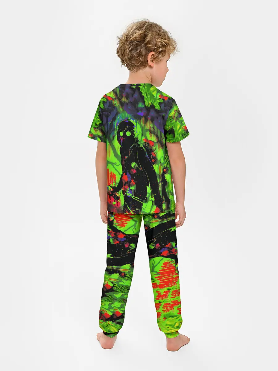 Детская пижама с брюками / Граффити