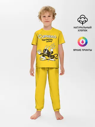 Детская пижама с брюками / Cuphead