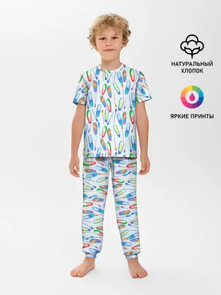 Детская пижама с брюками / доски для серфинга