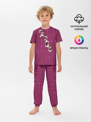 Детская пижама с брюками / Орхидеи