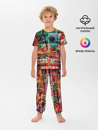 Детская пижама с брюками / Милый Зверёк Граффити