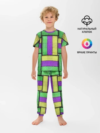 Детская пижама с брюками / Цветные Ремешки