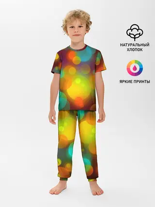 Детская пижама с брюками / Цветные блики