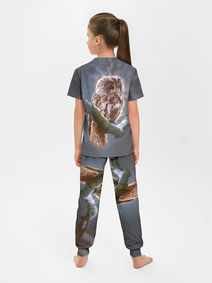 Детская пижама с брюками / Сова