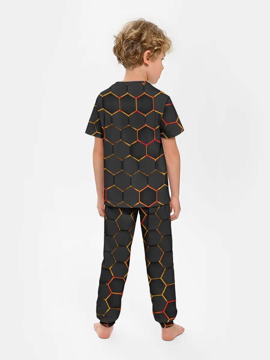 Детская пижама с брюками / Pubg | Gold Logo