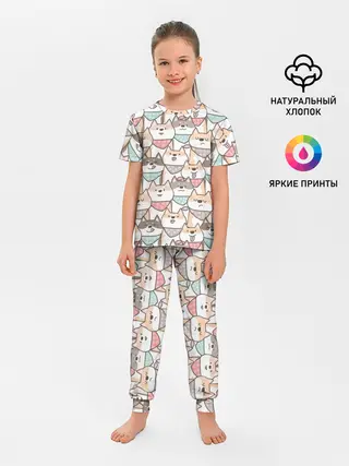 Детская пижама с брюками / Шиба Ину