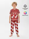 Детская пижама с брюками / Новогодний гугл