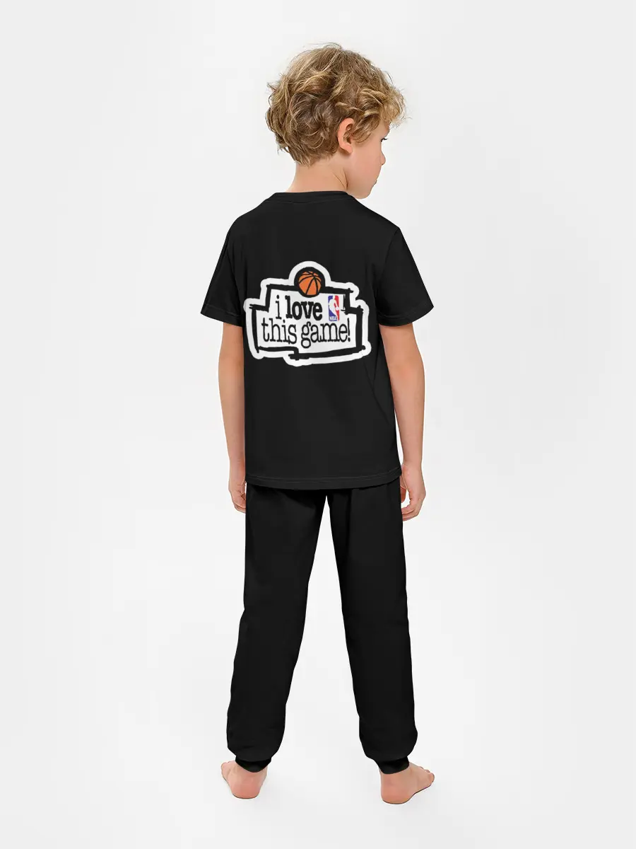 Детская пижама с брюками / NBA. I love this game