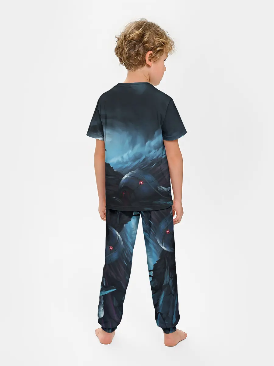 Детская пижама с брюками / Космонавт