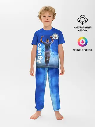 Детская пижама с брюками / СЕРХИО АГУЭРО / МАНЧЕСТЕР СИТИ