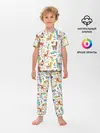 Детская пижама с брюками / Ламы
