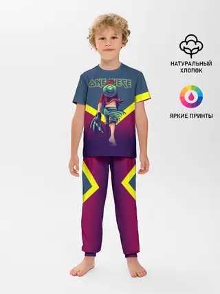 Детская пижама с брюками / Луффи One Piece. Большой куш