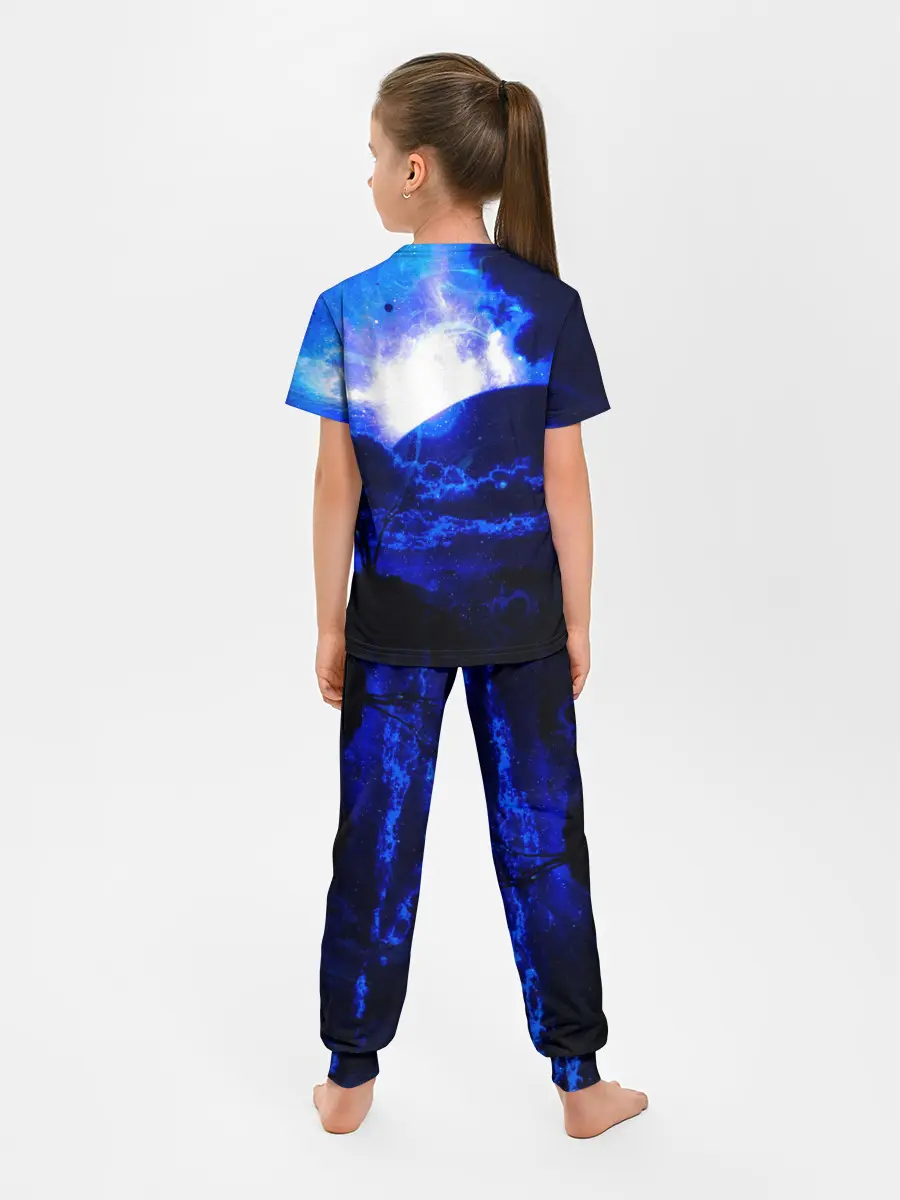 Детская пижама с брюками / Космический закат