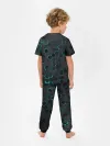 Детская пижама с брюками / 3D соты BLUE