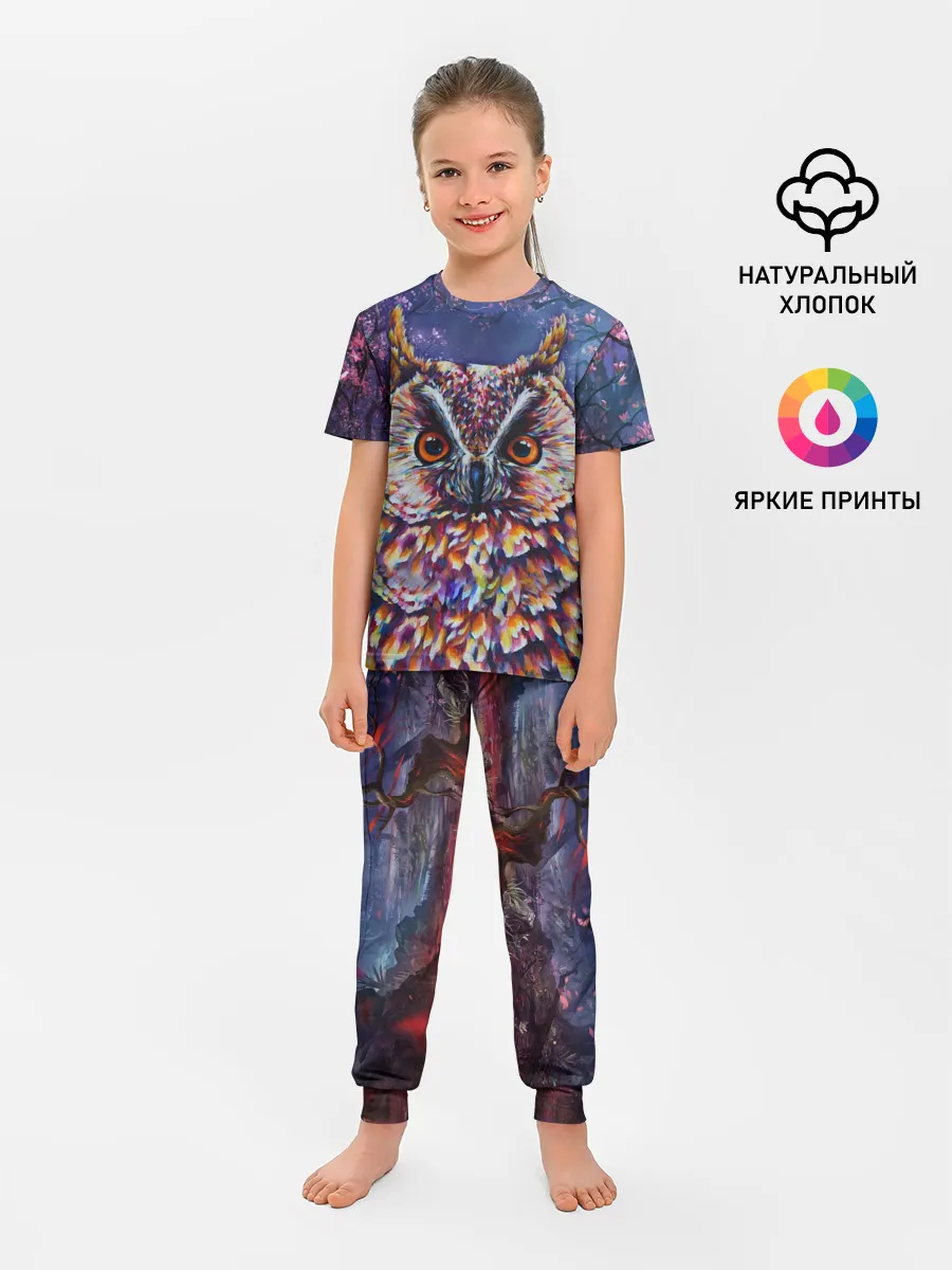Детская пижама с брюками / Сова