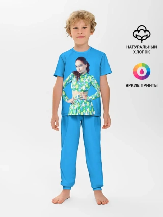 Детская пижама с брюками / Bhad babie blue