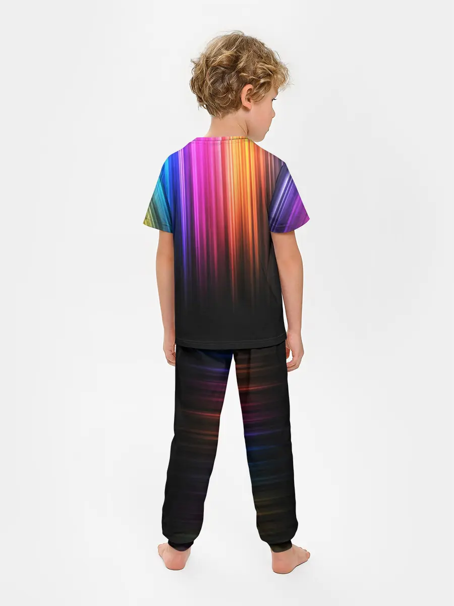 Детская пижама с брюками / НЕОНОВЫЙ ЦВЕТ